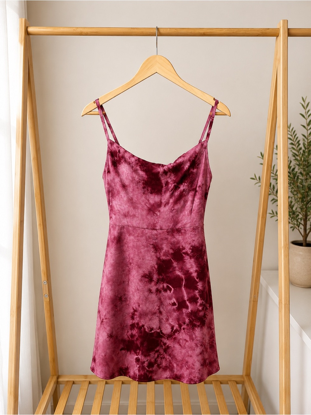 Lulus pink tie dye dress